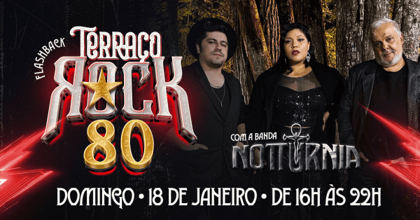 Terraço Rock 80 com a Banda Notturnia (foto do evento)