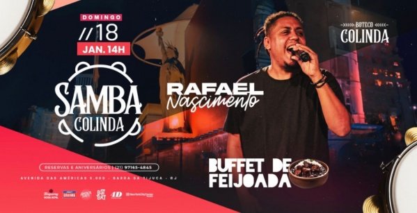 SAMBA COLINDA (18/01) com Rafael Nascimento (foto do evento)