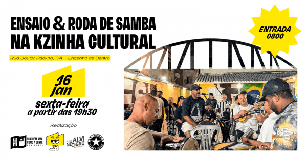 ENSAIO GERAL BOTAFOGO SAMBA CLUBE + RODA DE SAMBA DO MESTRE MARFIM / ENTRADA GRATUITA (foto do evento)