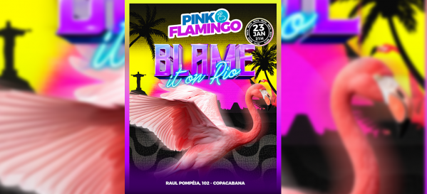 Pink Flamingo | Blame it On Rio |Sexta  , 23 de Janeiro (foto do evento)