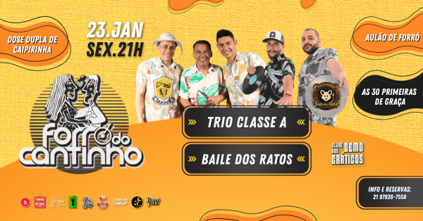 Forró do Cantinho com Trio Classe A e Baile dos Ratos (foto do evento)