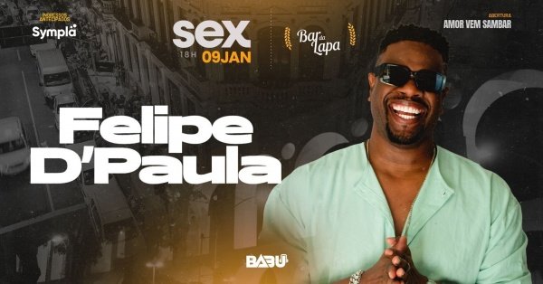 FELIPE D'PAULA NO BAR DA LAPA (foto do evento)