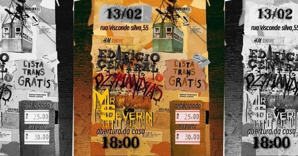 Mr. Severin, Ozymandias e Edificio Central na Audio Rebel (foto do evento)