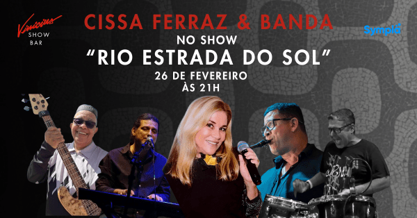 Cissa Ferraz e Banda no show “Rio Estrada do Sol” (foto do evento)