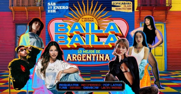 Fiesta Latina Baila Baila |Lo Mejor de Argentina | Copacabana | 17 Enero | 23h (foto do evento)