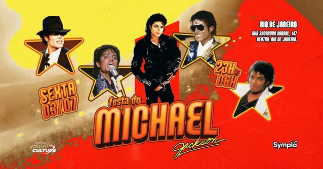 ESTREIA: Festa do Michael Jackson no Rio de Janeiro - Rua Sacadura Cabral, 147 (foto do evento)