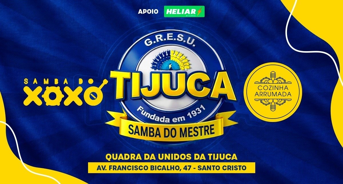 Samba do mestre = cozinha arrumada e samba do xoxó domingo 21/06 15h - unidos da tijuca área externa (foto do evento)
