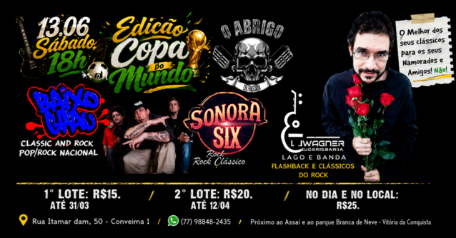 13.06 Edição de Copa do Mundo Rock + Futebol (foto do evento)