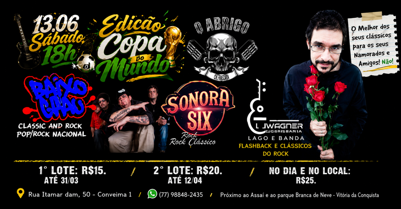 13.06 Edição de Copa do Mundo Rock + Futebol (foto do evento)