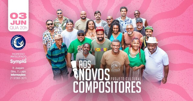 Roda de samba do aos novos compositores (foto do evento)