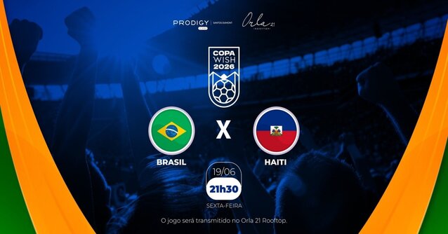 Arena Orla 21 Rooftop  - Brasil x  Haiti (foto do evento)