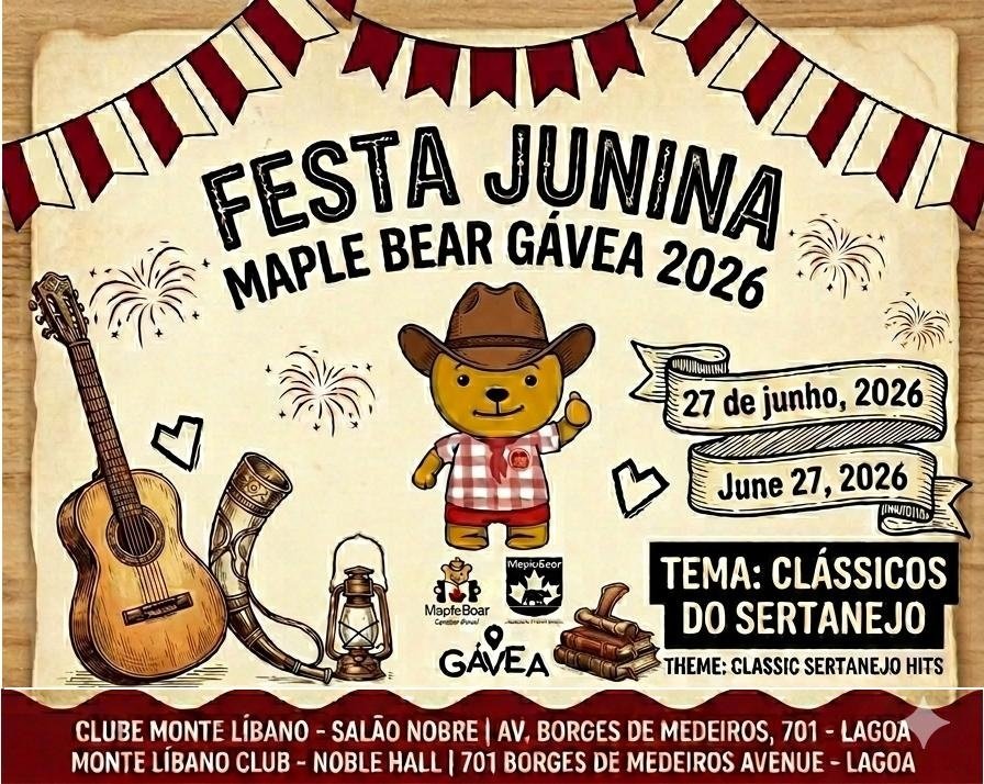 Festa Junina Maple Bear Gávea (foto do evento)