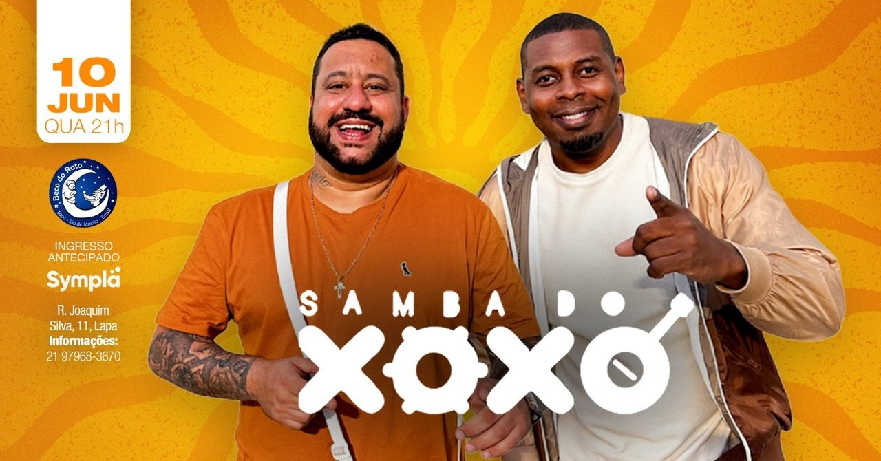 Samba do xoxó e convidados beco do rato 10/06  21h - quarta feira (foto do evento)