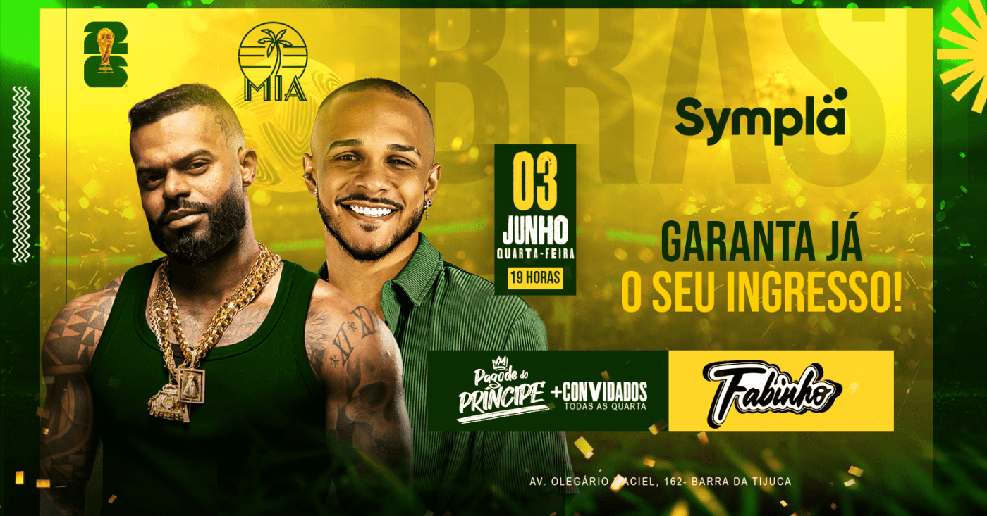 Pagode do principe convida fabinho no mia lounge (foto do evento)
