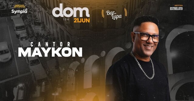 Cantor maykon no bar da lapa (foto do evento)