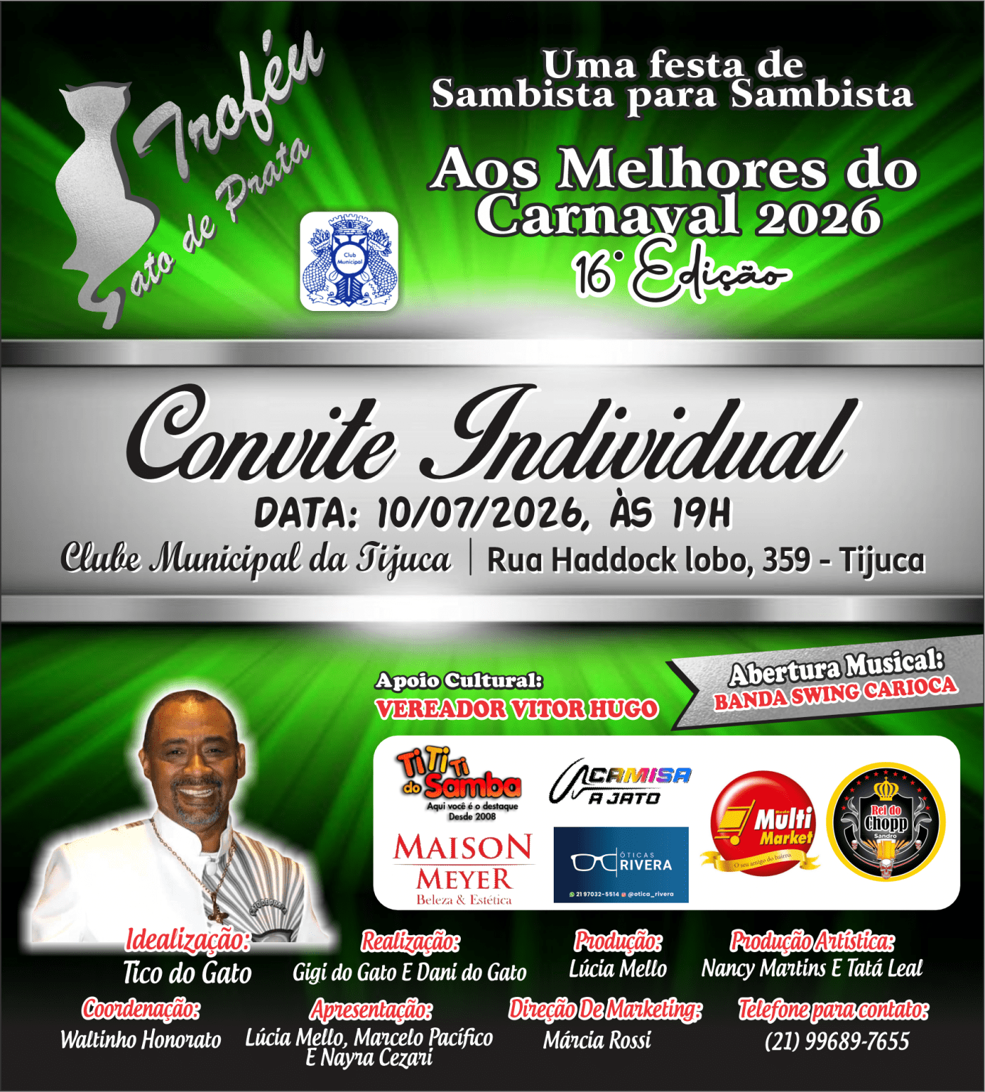 Troféu gato de prata 16 edição (foto do evento)