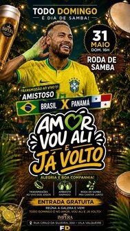 Roda de Samba Amor, Vou ali e já Volto . (foto do evento)
