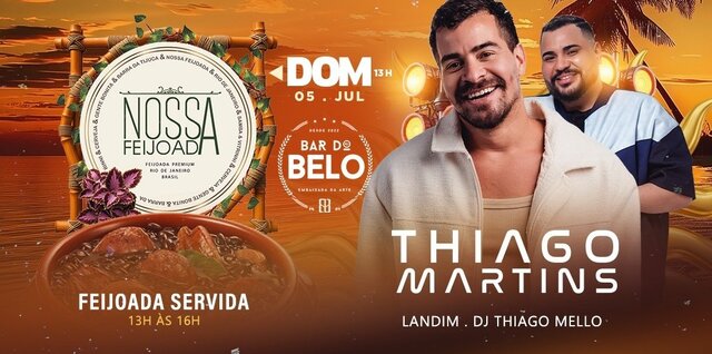 Nossa feijoada: thiago martins e landim (foto do evento)