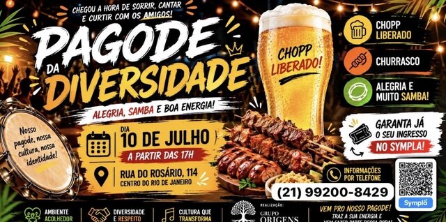 Pagode da diversidade 10 julho (foto do evento)