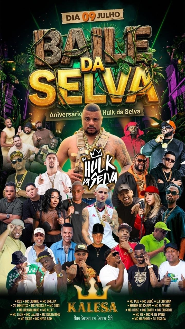 Baile da selva Aniversário Mc Hulk da selva (foto do evento)