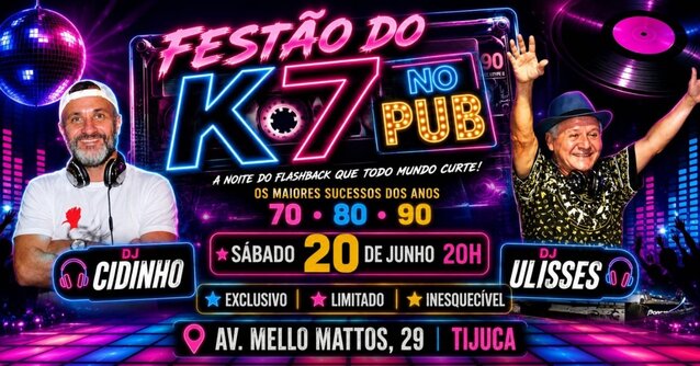 Festão do K7 no PUB do Dinossauro (foto do evento)