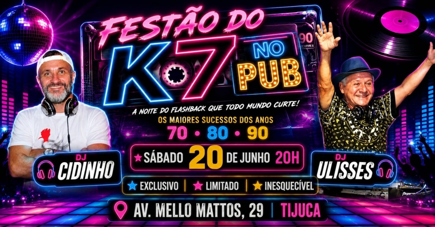 Festão do K7 no PUB do Dinossauro (foto do evento)