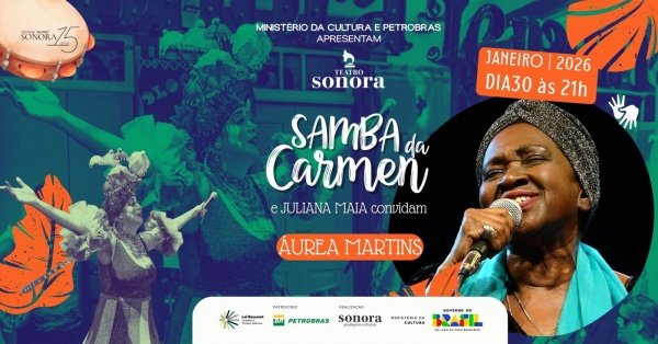 Samba da Carmen e Juliana Maia convidam Áurea Martins (foto do evento)