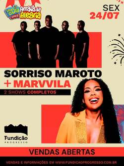Arraiá da Alegria na Fundição - FM O Dia Sorriso Maroto & Marvvila (foto do evento)