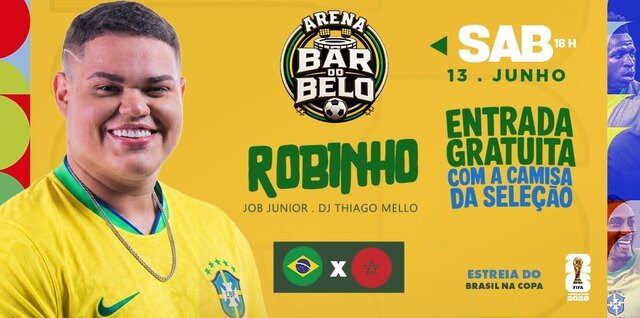 Arena bar do belo: robinho (estréia do brasil na copa) (foto do evento)