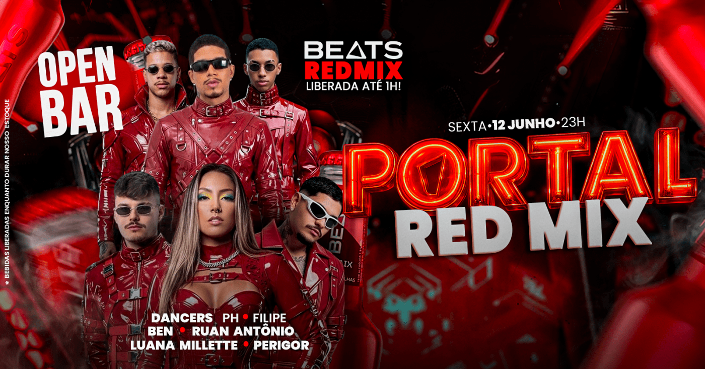 12/06 - portal redmix / mega open bar + beats redmix até 01:00 (foto do evento)