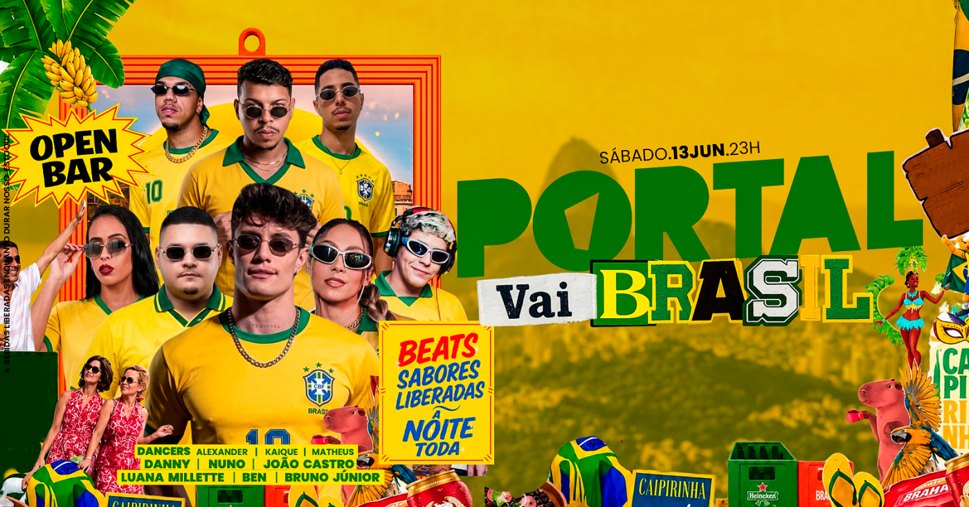 13/06 - portal vai brasil! / mega open bar + beats free a noite toda (foto do evento)