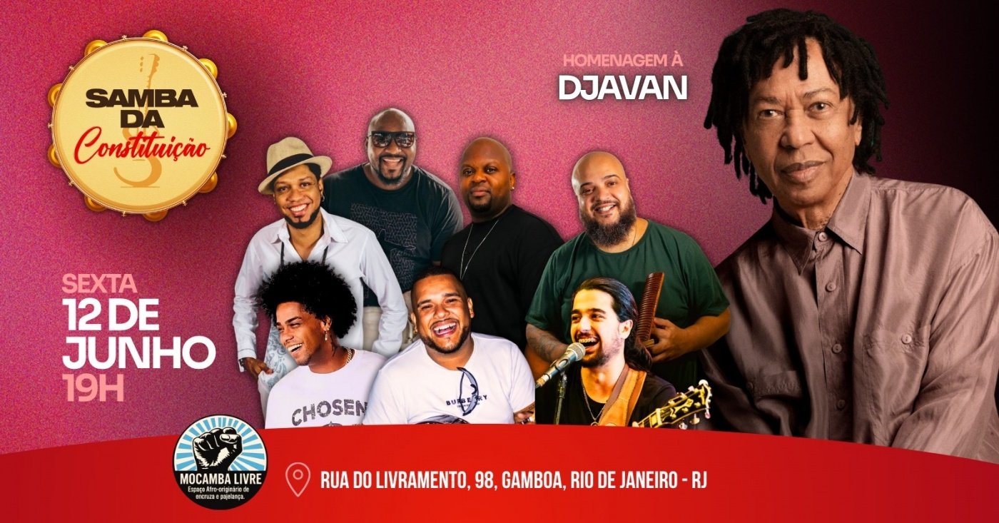 Samba da constituição canta djavan (foto do evento)