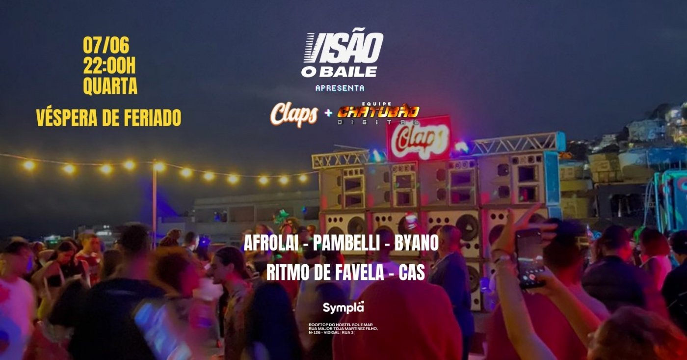 Visão o baile: claps + chatubão digital (foto do evento)