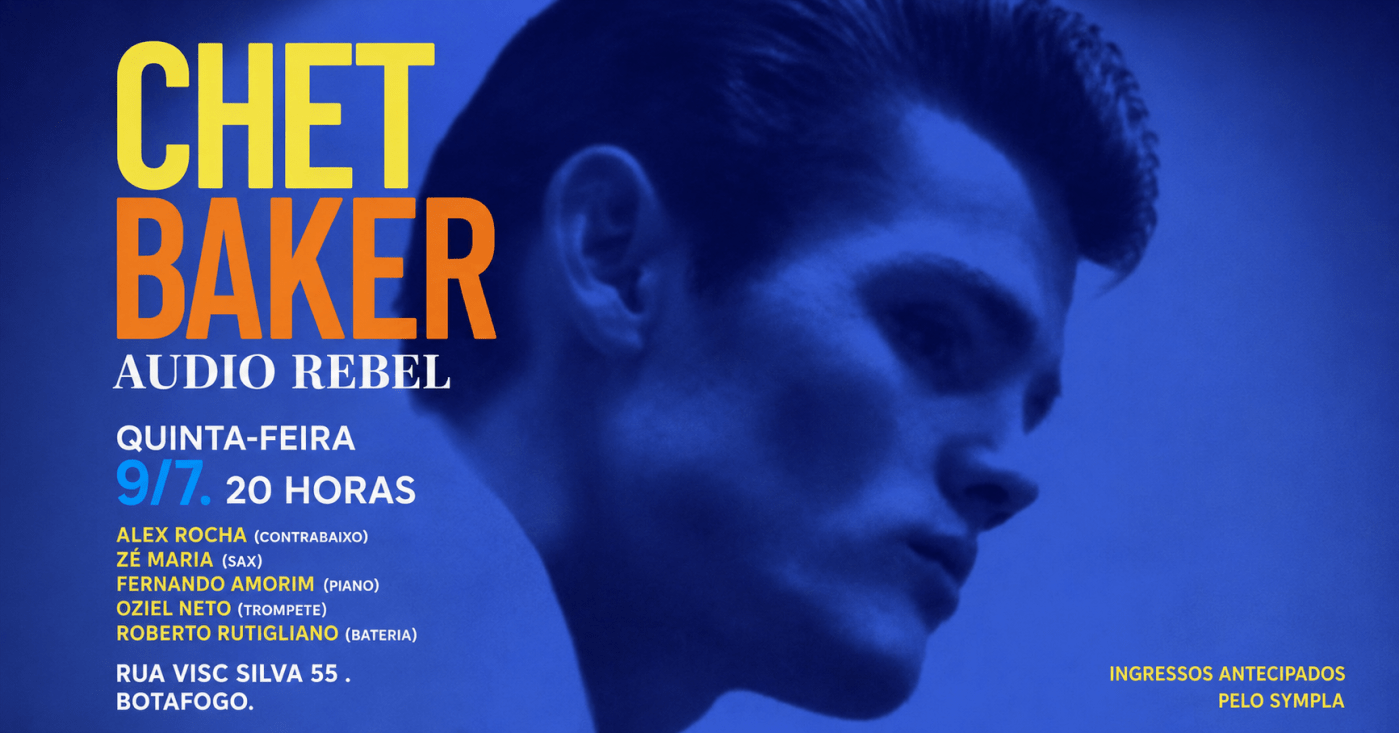 Chet Baker na Audio Rebel em noite de jazz. (foto do evento)