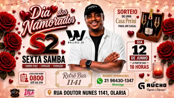 Sexta Samba Especial Namorados Com Wallace Júnior (foto do evento)