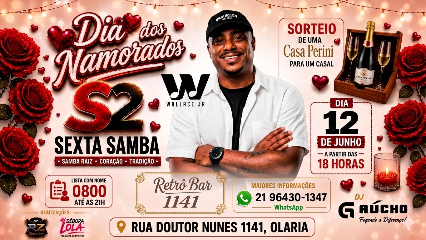 Sexta Samba Especial Namorados Com Wallace Júnior (foto do evento)