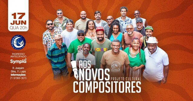 Roda de samba do aos novos compositores (foto do evento)