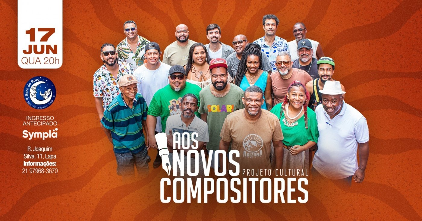 Roda de samba do aos novos compositores (foto do evento)