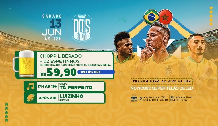 Sábado de copa dois arlindos (foto do evento)