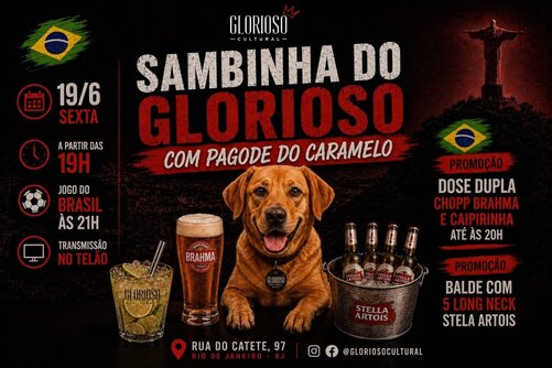 Sambinha do glorioso com pagode do Caramelo (foto do evento)