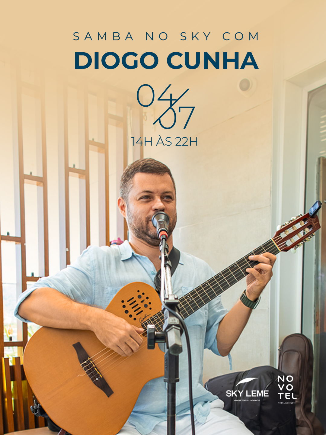 Samba no Sky com Diogo Cunha (foto do evento)