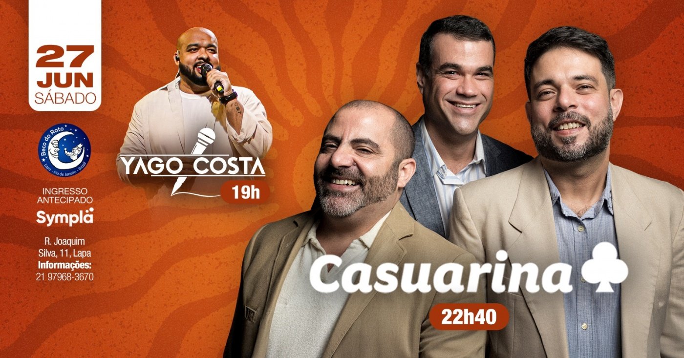 Casuarina no Beco do Rato 27 de junho - sábado! (foto do evento)