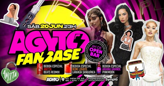 Agyto Fanbase | Esp. Ariana Grande, Demi Lovato e Anitta (foto do evento)