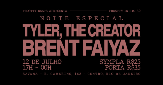 Noite especial brent faiyaz & tyler, the creator (foto do evento)