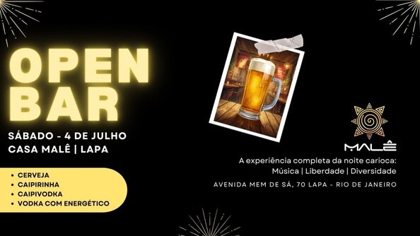 Open bar no coração da lapa - casa malê (foto do evento)