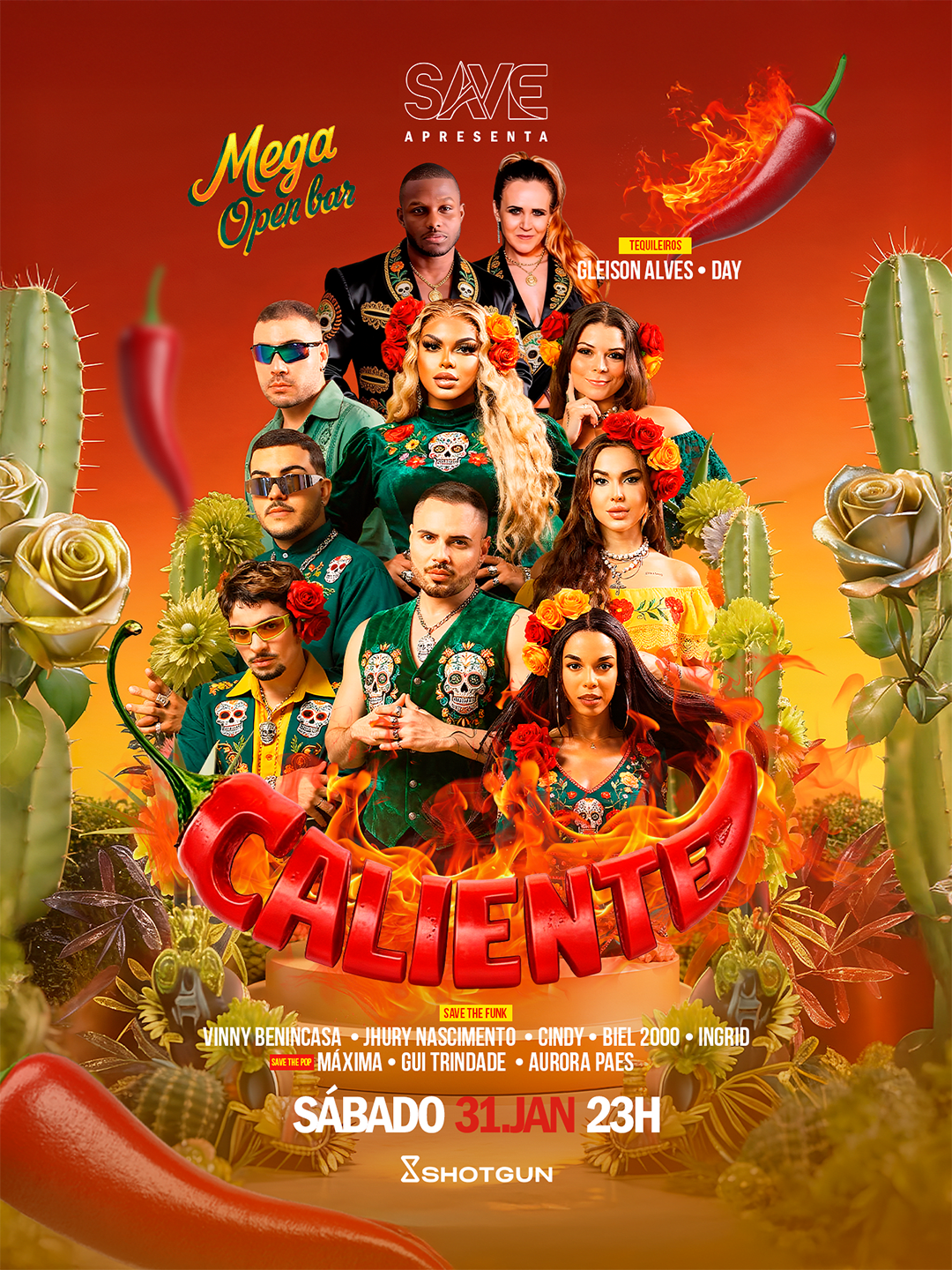 Save Caliente | Open Bar | Skol Beats Liberada | Tequileiros (foto do evento)
