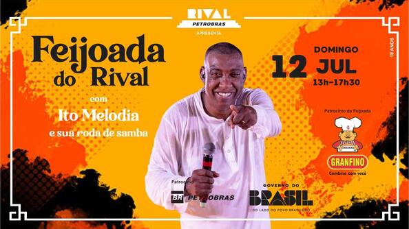 Feijoada do rival com ito melodia e sua roda de samba (foto do evento)