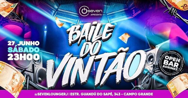 Baile do vintão // open bar // open drinks (foto do evento)