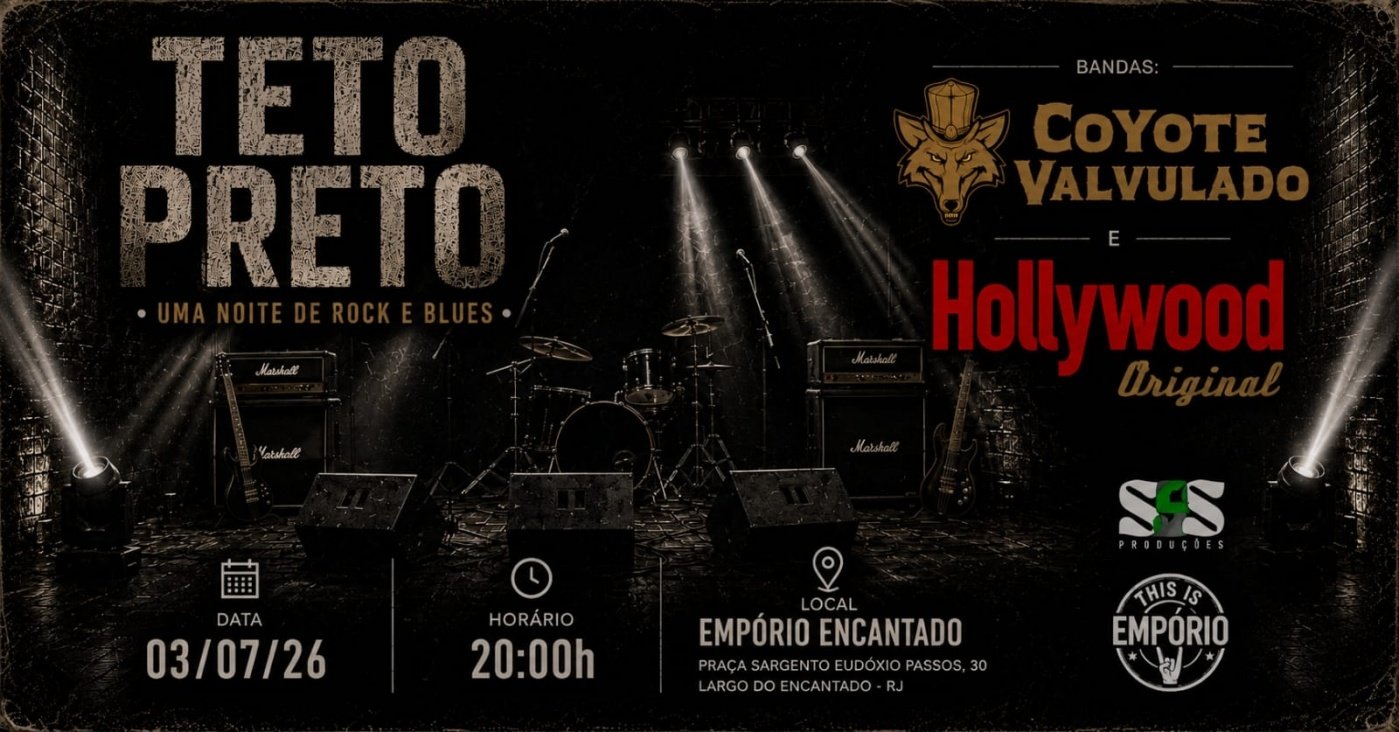 Teto Preto apresenta Coyote Valvulado e Hollywood Original (foto do evento)