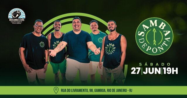 SAMBA DE PONTA no Mocamba livre (foto do evento)